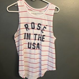 Rose in the USA tank top